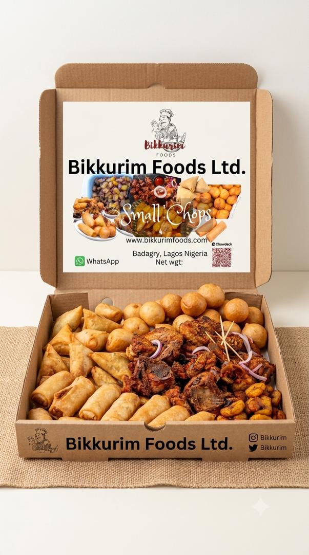 Small Chops - Platter Box, open
